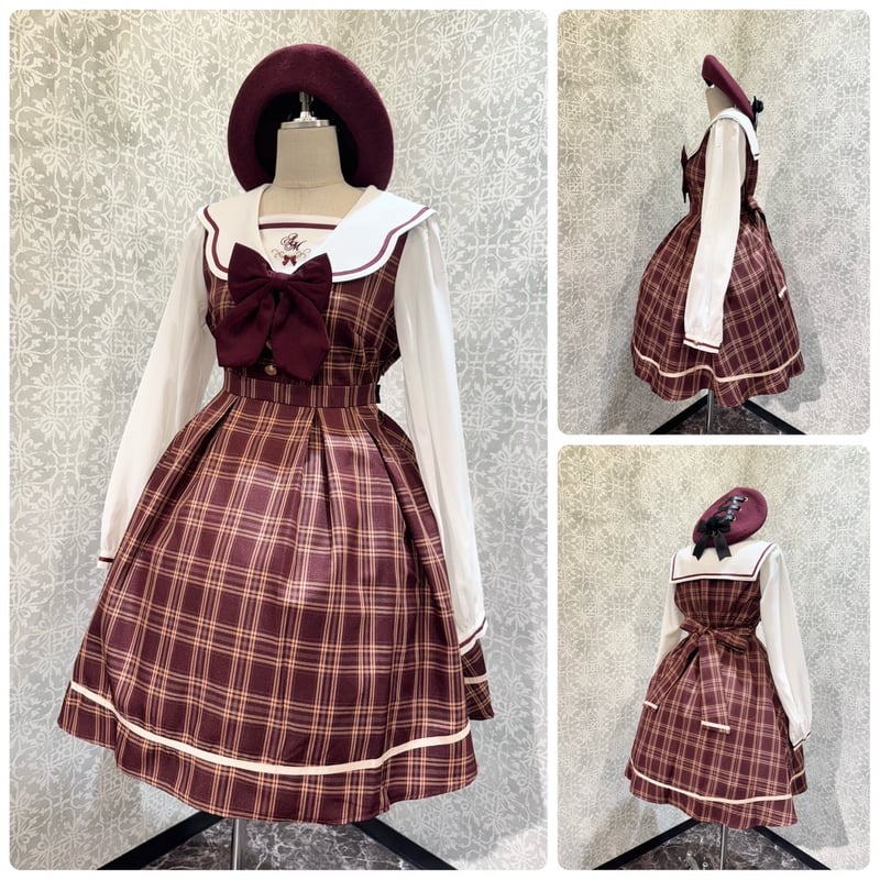 Amavel】Mysterious School チェックセーラーワンピース/1251708