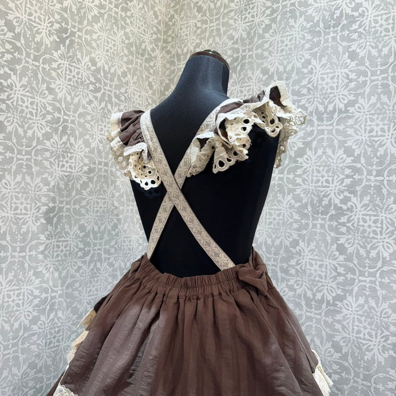 星箱Works】キャラメルカヌレ サスペンダー付きスカート/P25101227【お