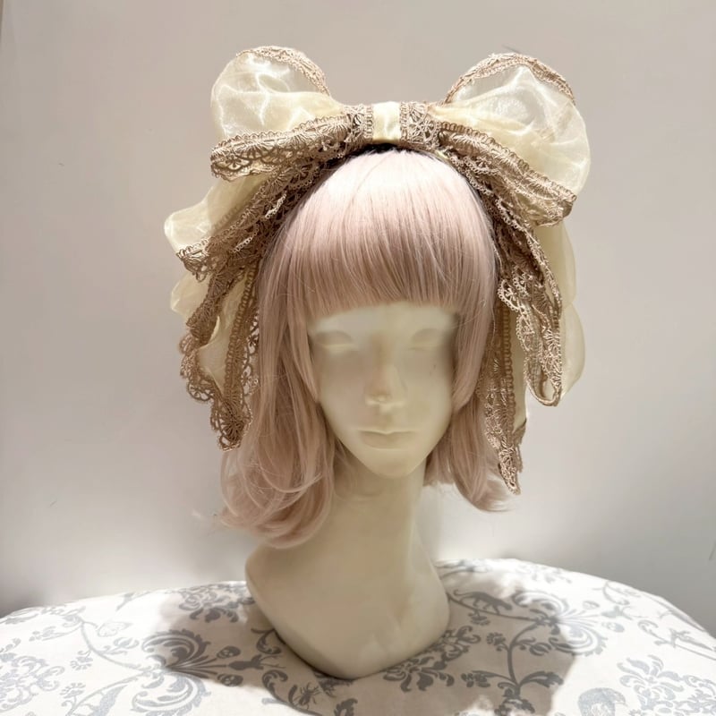 オーガンジー&シャンタンカチューシャ オーガンジー&シャンタンカチューシャ