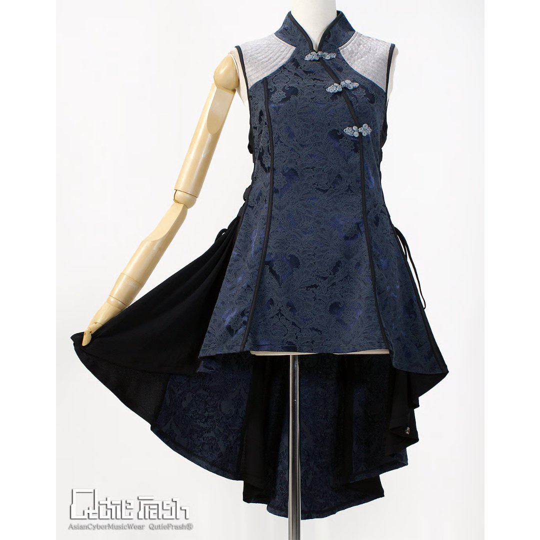 qutie frash チャイナロングベスト ワンピース 白 Qutie Frash】チャイナワンピ（2001-CT） | KIST ONLINE STORE