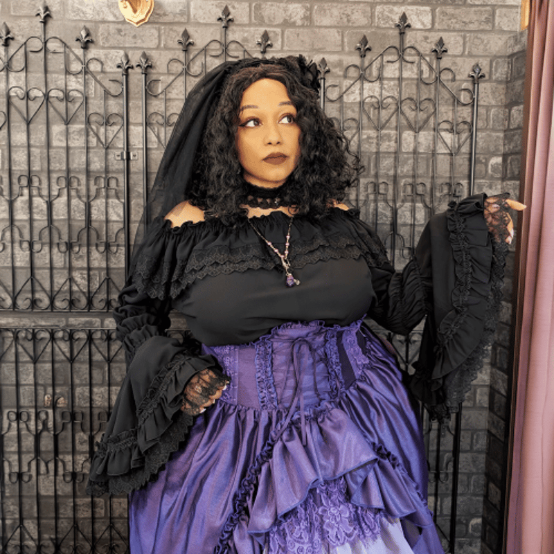 ATELIER-PIERROT】Shirring princess sleeve blous