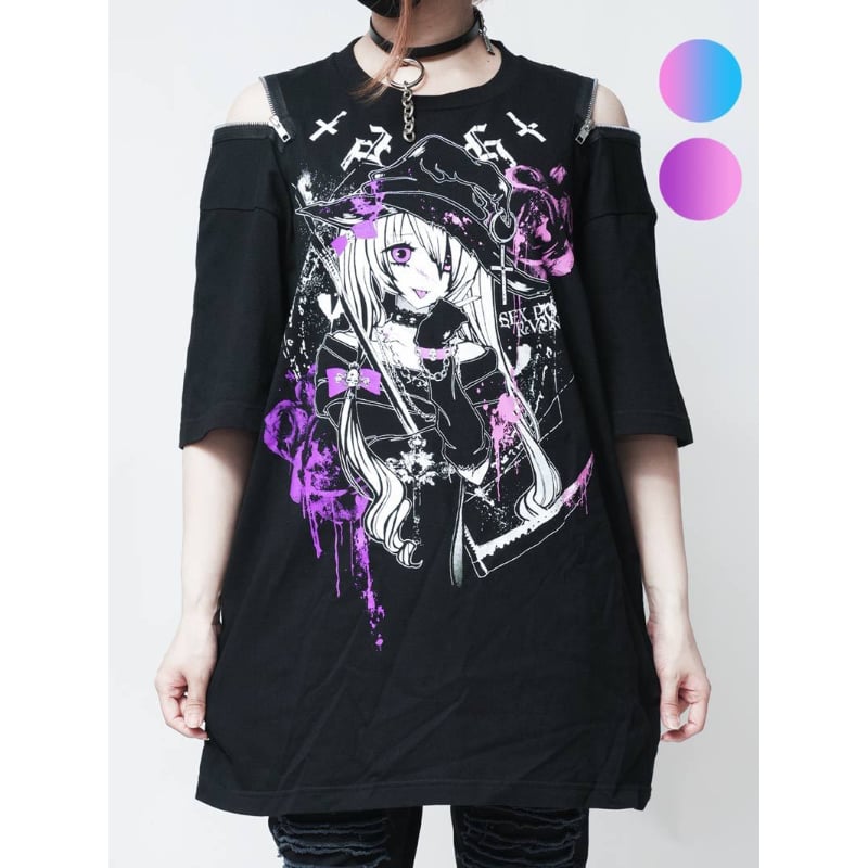 SEXPOTReVeNGe】Shoulder Zip Original Cutsew 魔女の