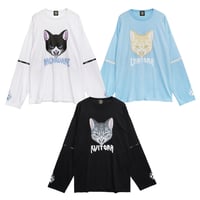【LISTEN FLAVOR】猫㌠ 2WAYジップロンT（2513501）