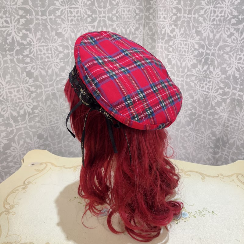 Triple*fortune】ベレー帽(赤チェック) | KIST ONLINE STORE