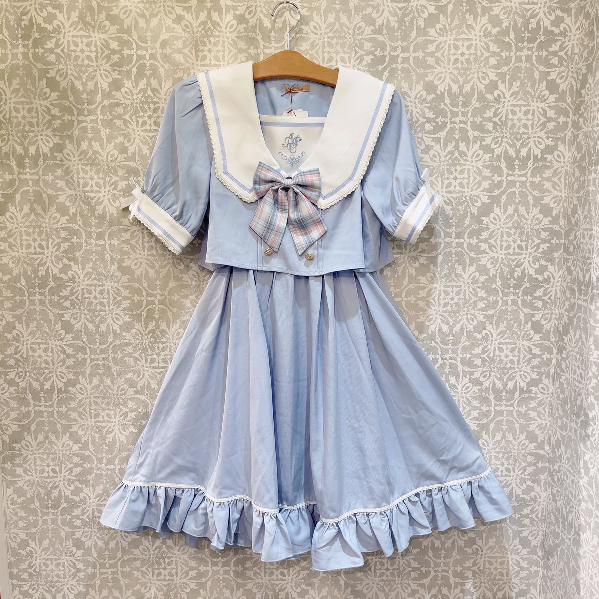 Amavel】Fancy Heart セットアップセーラーワンピース/124170423 |
