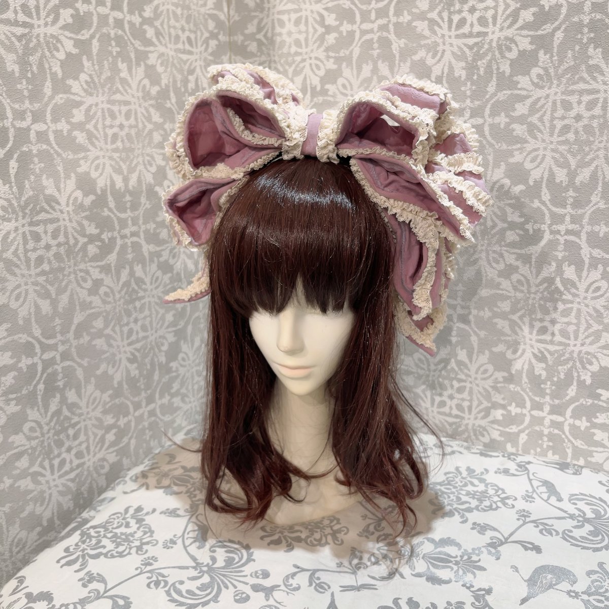 星箱Works】お人形風シャンティクリームリボンカチューシャ/P21501079  