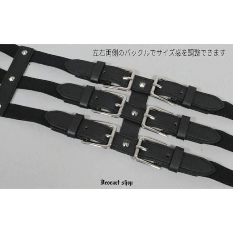Deorart】[3連バックル] ストレッチ・コルセットベルト（BY1176