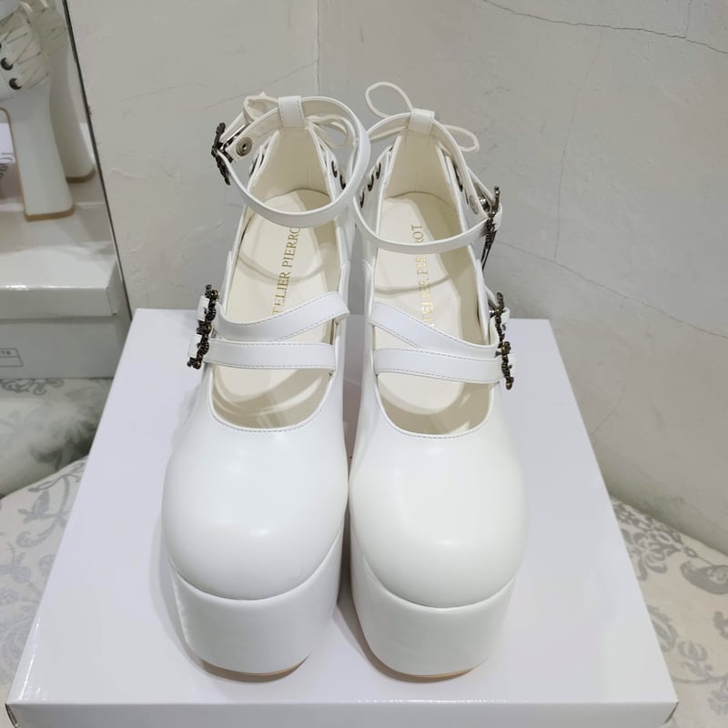 ATELIER-PIERROT】ANTIQUE GOLD FRAME PUMPS/YS-00