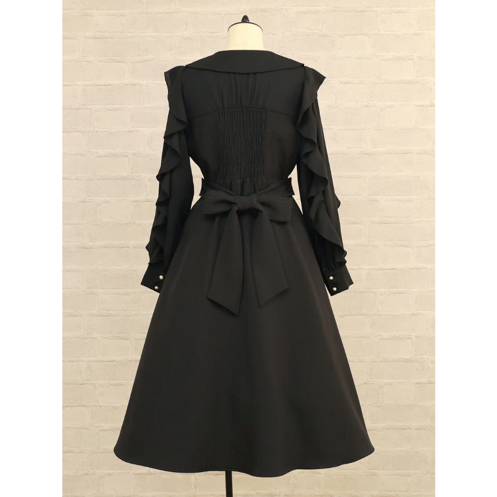 Amavel】Ruffle Elegance ミドル丈ワンピース/125171245【お取り