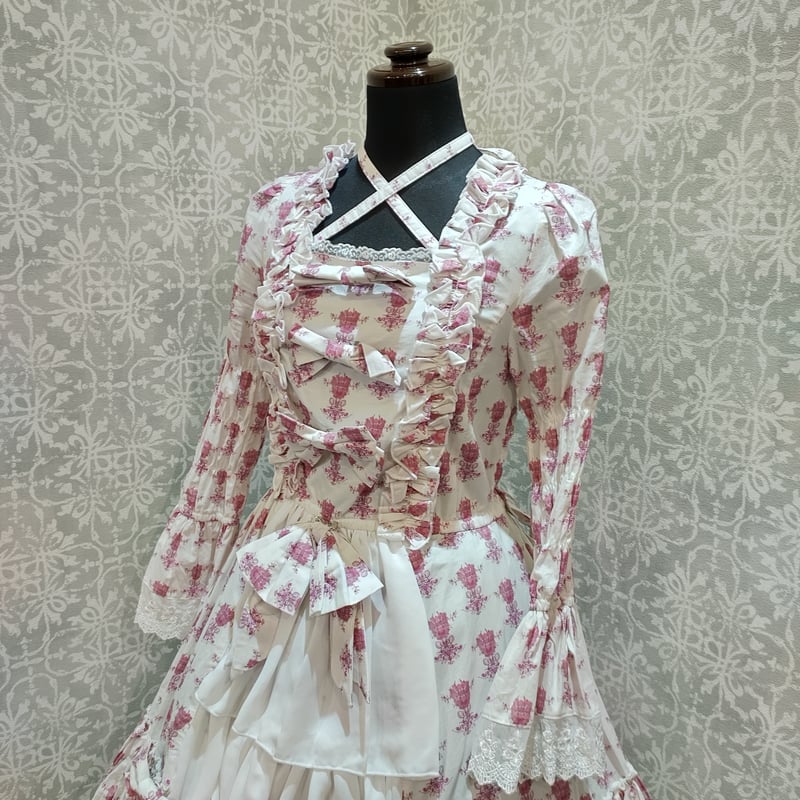ATELIER-PIERROT】Rosy Bouquet Dress <サイズ2>/TOP3 