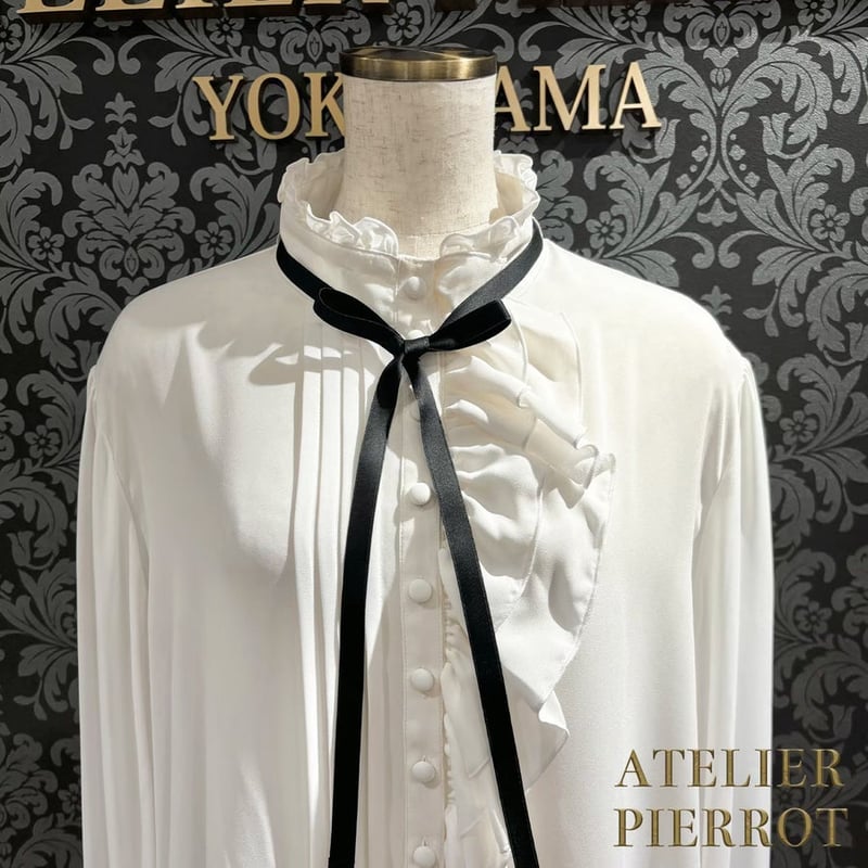 ATELIER PIERROT】Modern Flounce Long Blouse/TBL