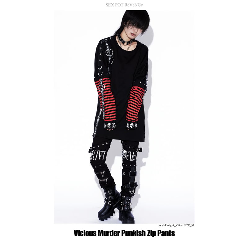 SEXPOTReVeNGe】VICIOUS MURDER PUNKISH ZIP パンツ【S