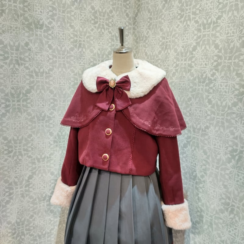 Amavel】Rosette Dollケープ付ショートコート/125231027 | KIS