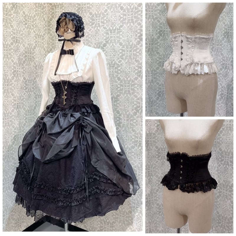 編み上げコルセットジョッパーズ風フェルト生地ハーフパンツ✨美品／アンダーカバー ブラとコルセットを同時に試せる！Enchanted Corset × HEAVEN Japan の