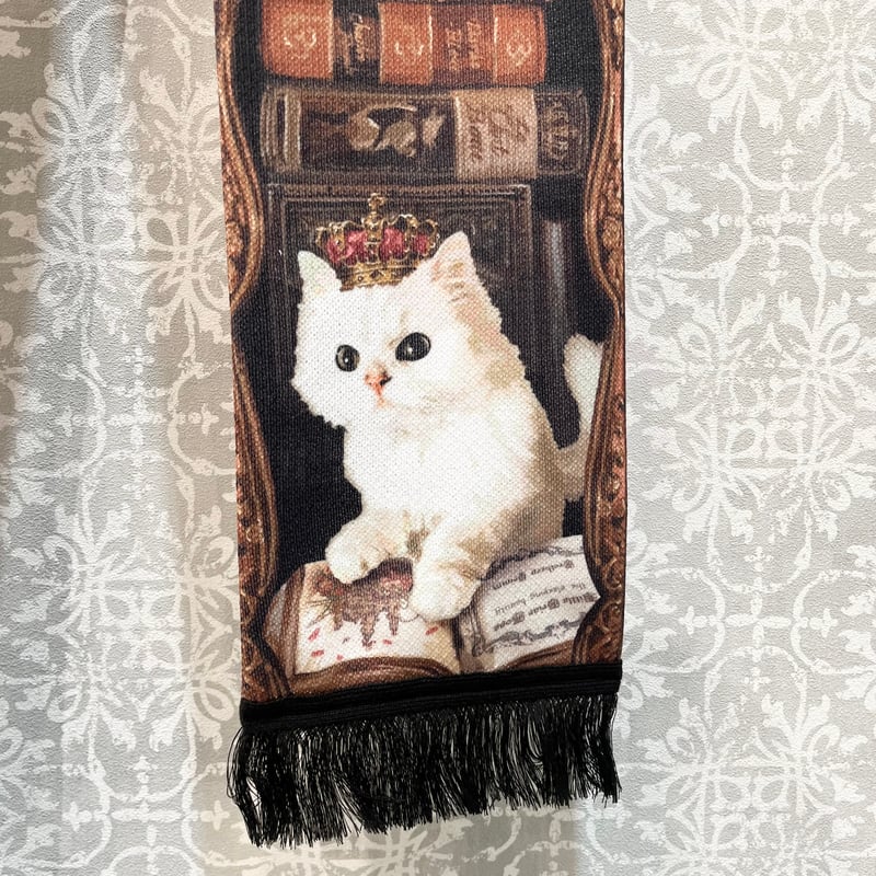 フィルダレニエ ストール 猫 新品 マフラー 猫 Fil D'araignee エコファーH.P.france - メルカリ