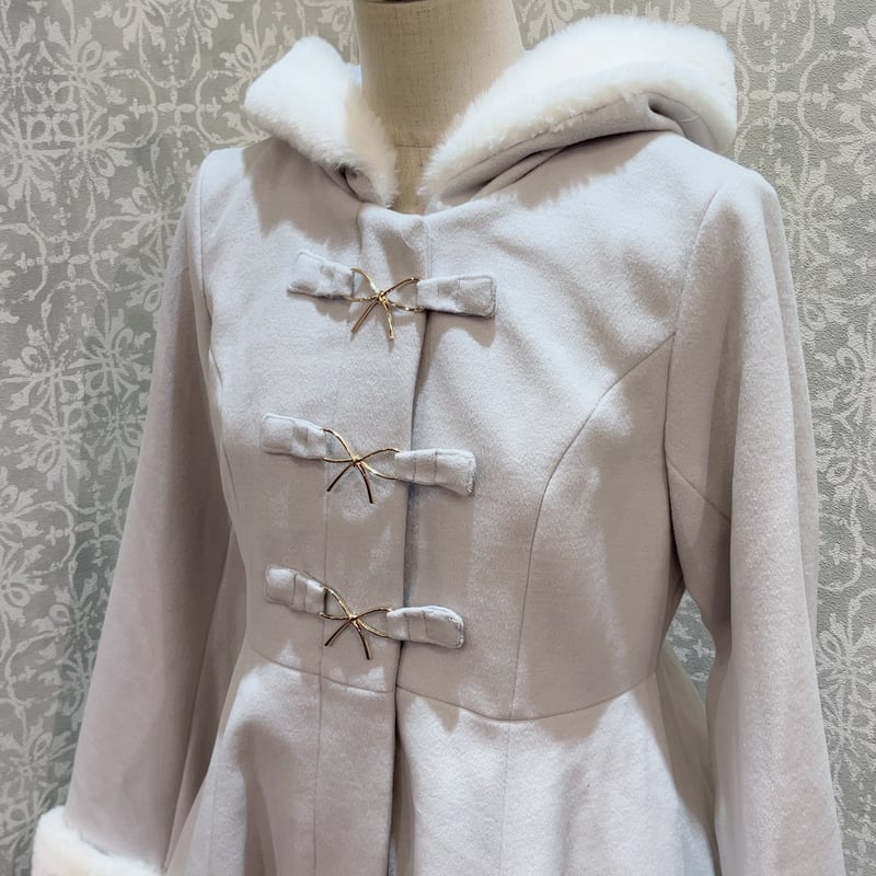 アマベル、リボンビットフーディフレアコート Amavel】リボンビットフーディフレアコート/125201049 | KIST ONLIN