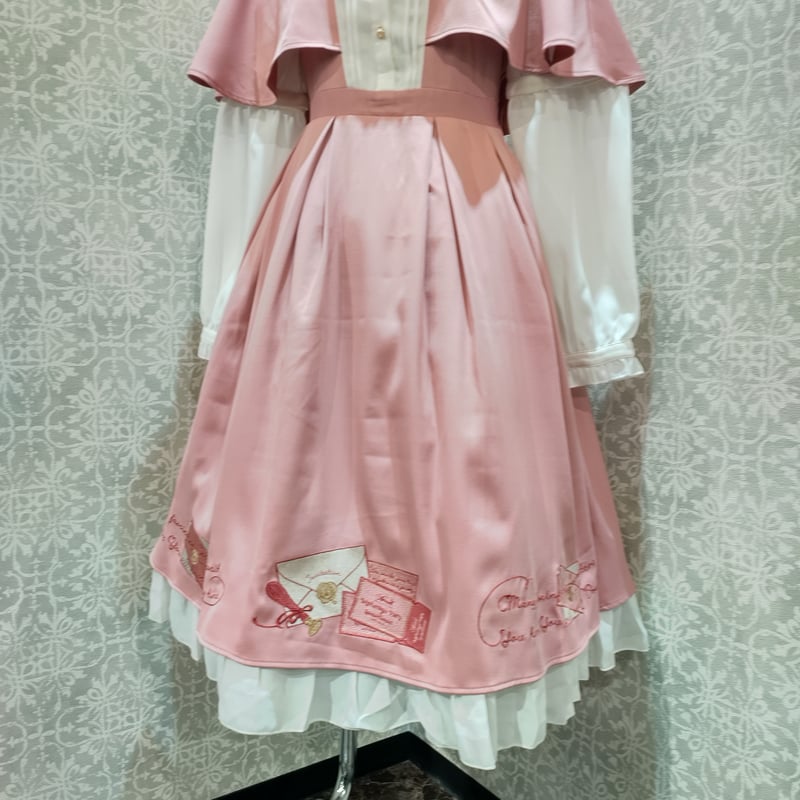 Amavel Pretty Flower ケープワンピース アイボリー Amavel - Amavel ネモフィラとスズランのケープワンピース