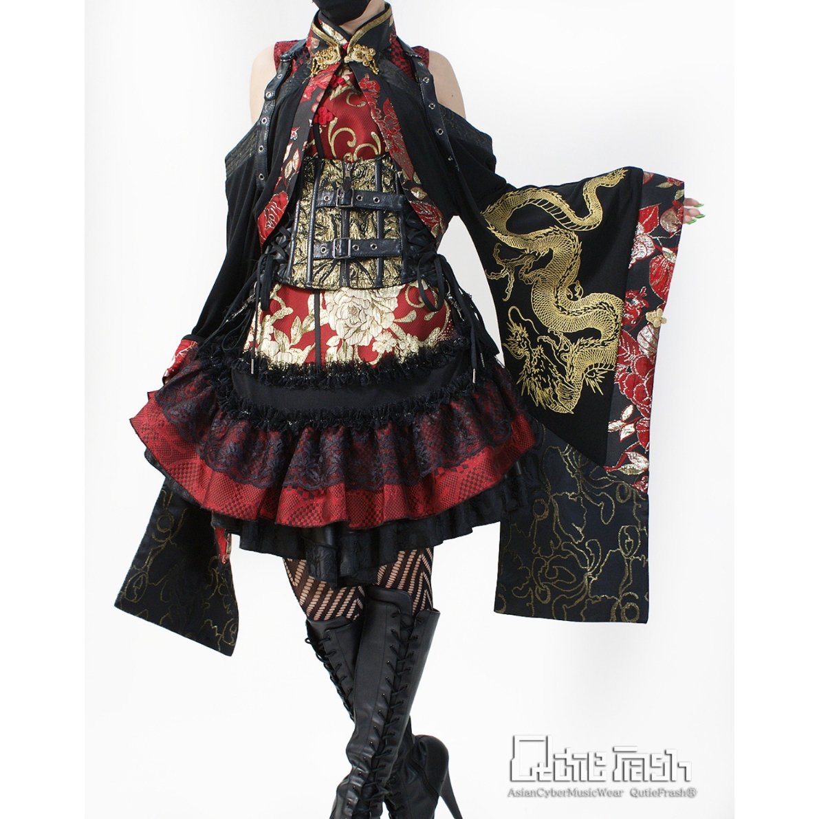 Qutie Frash】チャイナオフショル着物カーデ（9896-CD） | KIST ONL