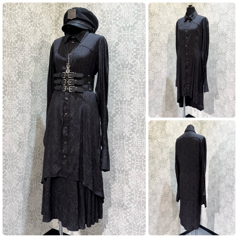 h.NAOTO】 Snake long blouse/CNF29-H114 | KIST O