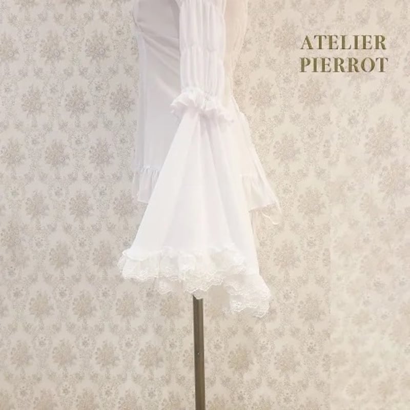 ATELIER-PIERROT】Stand Collar Princess Sleeve B