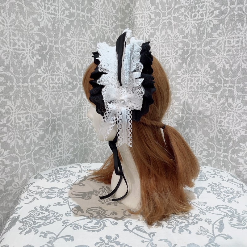 ATELIER PIERROT ねこみみヘッドドレス 黒 🌟再入荷🌟 【ATELIER PIERROT】 Mimi de Chat Lace Headdress ￥6,600