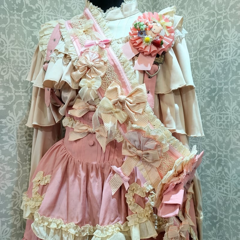 星箱ワークス エグランティーヌ パフスリーブドレス モチーフリボンクリップ 星箱ワークス エグランティーヌ パフスリーブドレス モチーフ