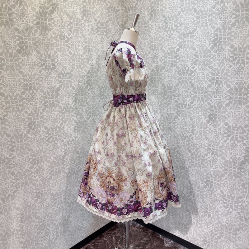 Enchantlic Enchantilly】すみれ姫の王冠 ワンピース(生成り Enchantlic Enchantilly】すみれ姫の王冠 ワンピース(生成り