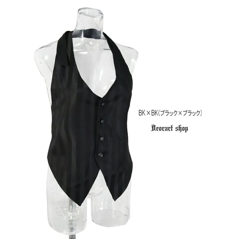 【SALE】OZZ ONESTE ベスト ホルターネック ジレ Deorart】ストライプ ホルターネック ジレ・ベスト（DRT2864） | KIST O