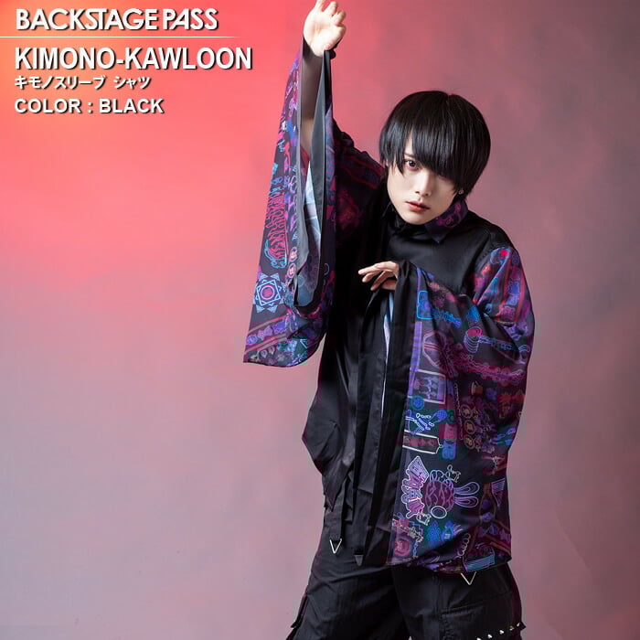 BACKSTAGE PASS バックステージパス　キモノスリーブ シャツ　F BACKSTAGE PASS バックステージパスキモノスリーブ シャツF