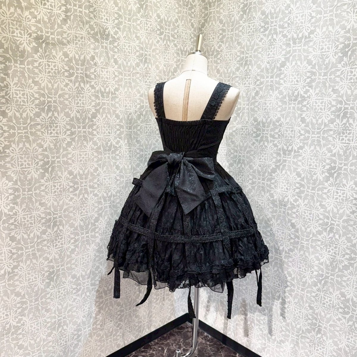 h.NAOTO】Rose Bird Cage Dress/CNF34-0067 BK/M |