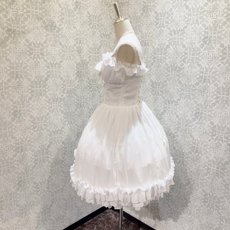 【ATELIER PIERROT】　ホワイト　ワンピース 🎀スタッフ着用🎀 【ATELIER PIERROT】 ミニコルセットワンピース