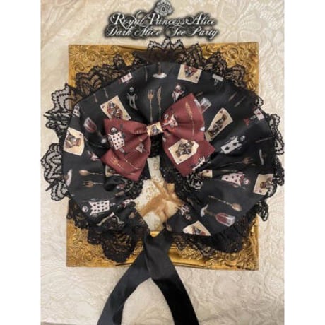 【RoyalPrincessAlice】まくら くらまコラボ　Dark Alice Tea Partyボンネット風ブリム