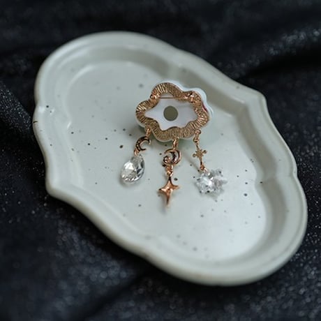 【星箱Works】ふわふわ雲と星のネックレス/P37402048G