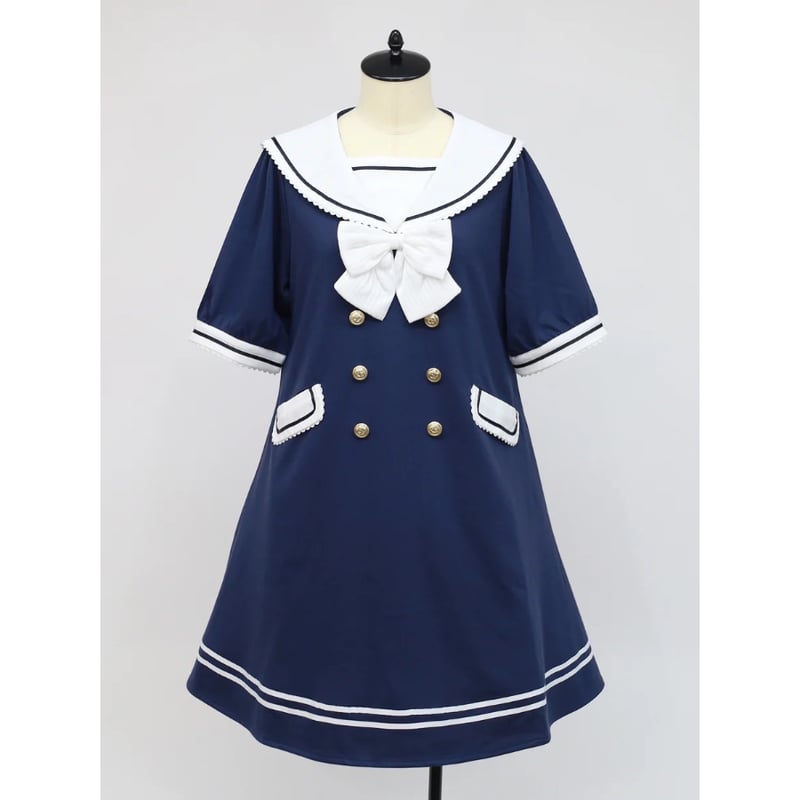 Amavel】 セーラーAラインワンピース/125190615 | KIST ONLINE