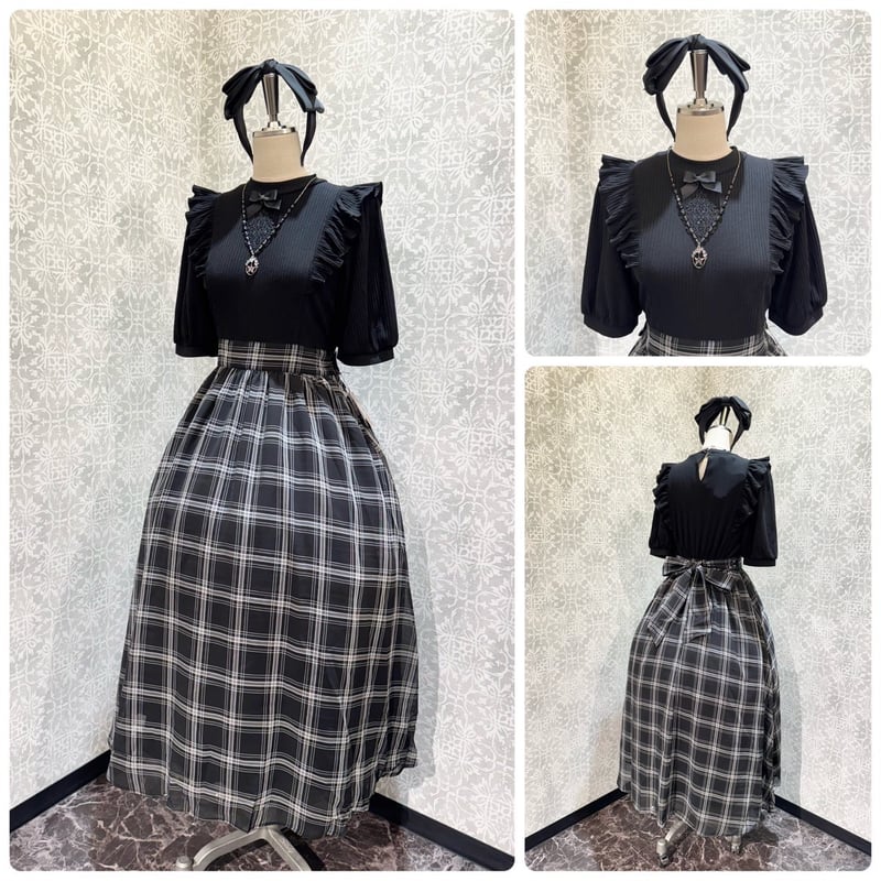 Amavel DollyHolidayチェックティアードワンピース ◇Dolly Holiday