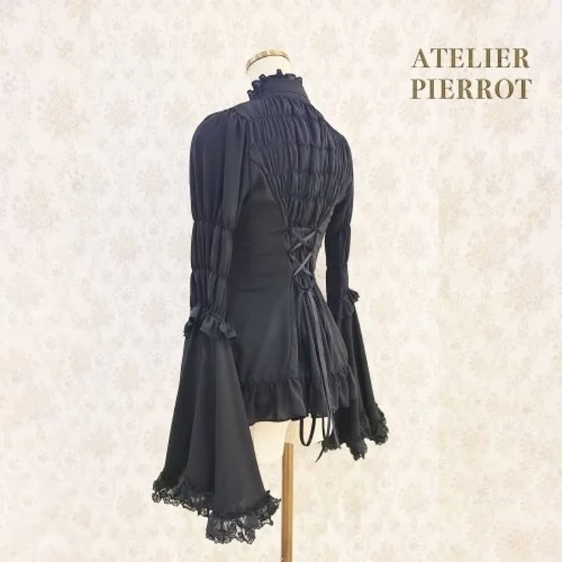ATELIER-PIERROT】Stand Collar Princess Sleeve B