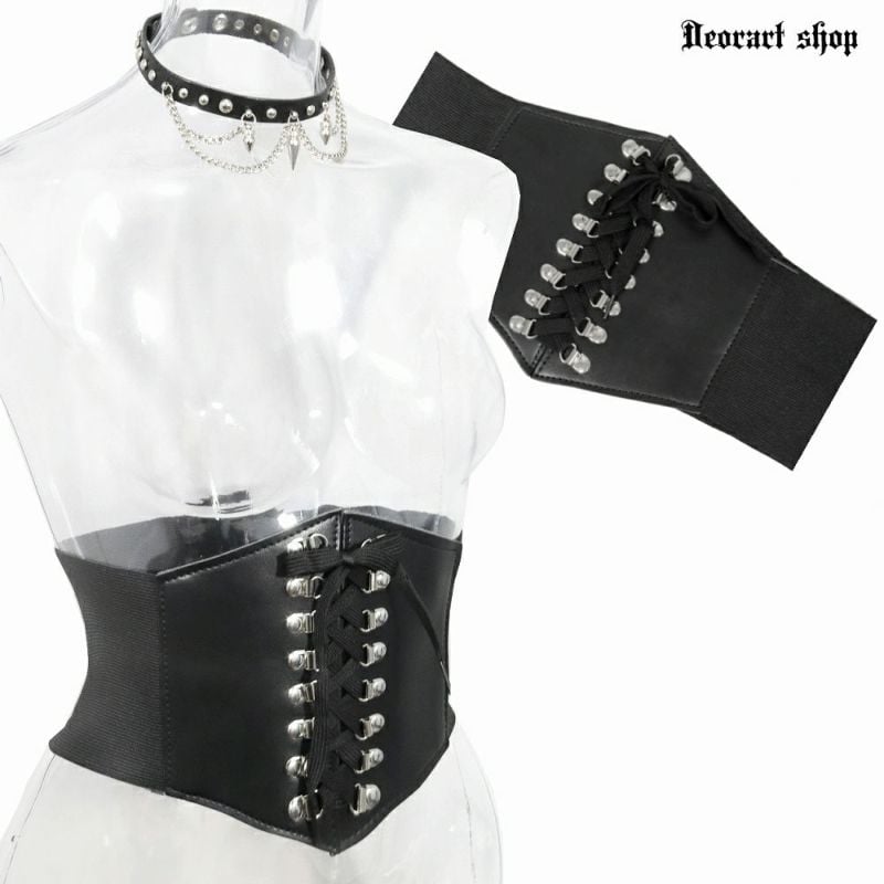 Deorart】[レースアップ] ストレッチ・コルセットベルト（BY1177