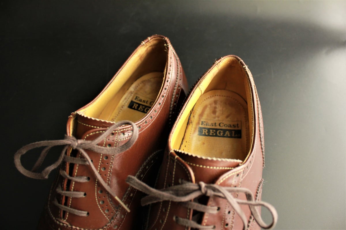 REGAL✓ビジネスシューズ✨V082 パンチドキャップトゥ 内羽根 セレモニー