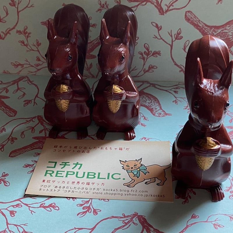 ドイツ製 ノスタルジック 首振り人形 リス ブラウン | 世界の猫祭コチ