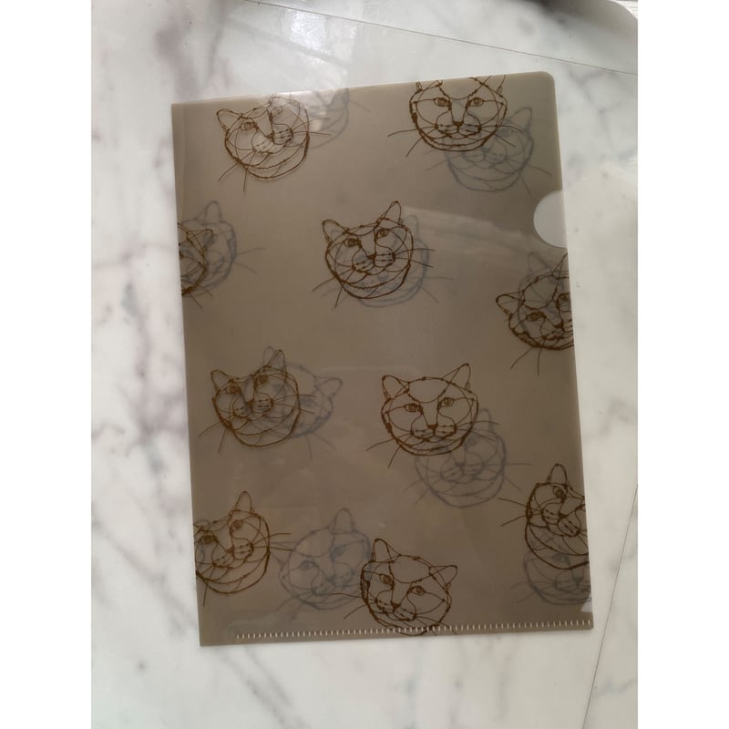 デルフォニックス A5 クリアホルダー ワイヤーアート 猫 HAyU デルフォニックス A5 クリアホルダー ワイヤーアート 猫 HAyU