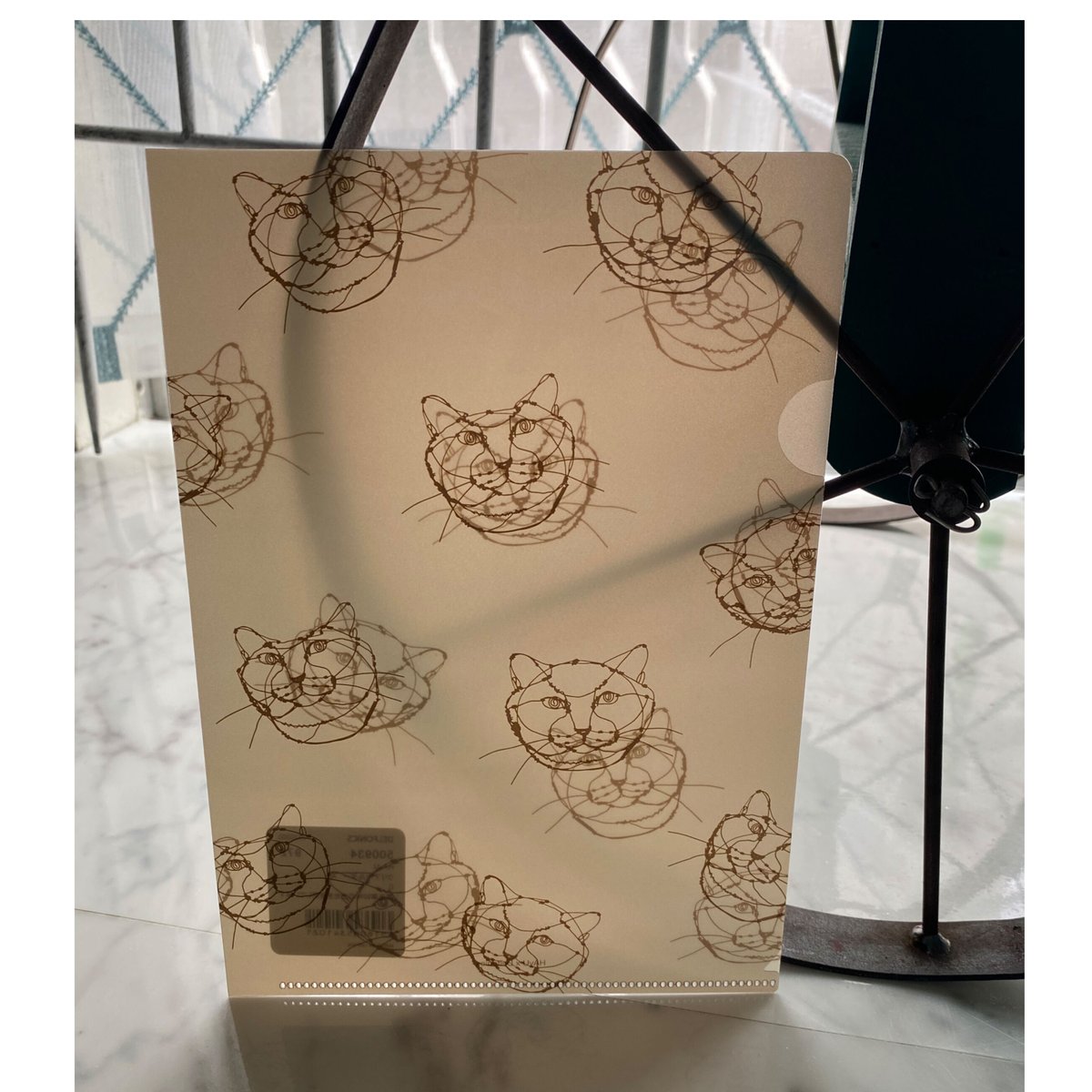 デルフォニックス A5 クリアホルダー ワイヤーアート 猫 HAyU