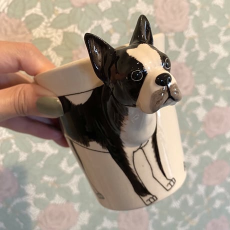 3D アニマルマグ　ボストンテリア　犬　マグカップ