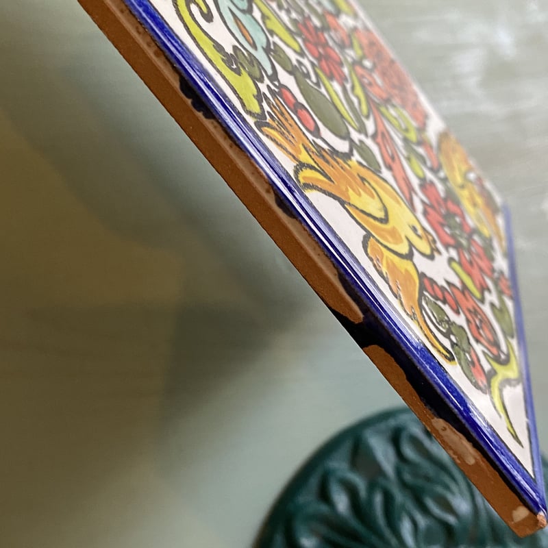 イタリア製 陶器 陶板画 タイル 壁掛け 大型 2枚1組 ポップ レトロ イタリア製 陶器 陶板画 タイル 壁掛け 大型 2枚1組 ポップ