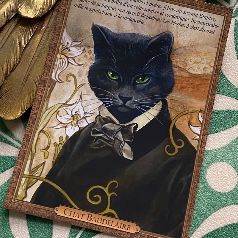 【値下げ】洋書 The FRENCH CAT　初版　希少品　写真集　猫　フランス フランス製 シャルル・ボードレール 詩人 猫 黒猫 ポストカード