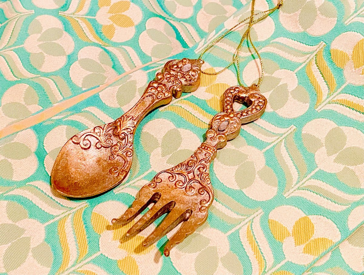 スプーンとフォーク カトラリー ゴールド オーナメント クリスマス