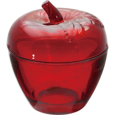 ガラスのりんご　小物入れ　アップル　食器　レトロ