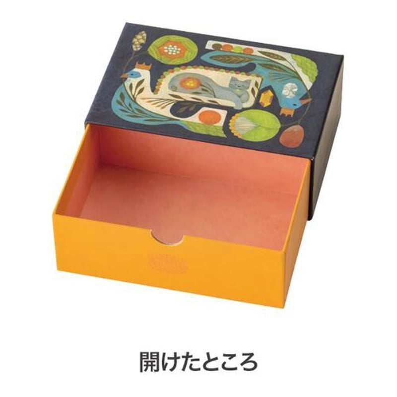 福田利之 猫 小鳥 ギフトボックス 引き出し 小箱 ギフト用 小物入れ