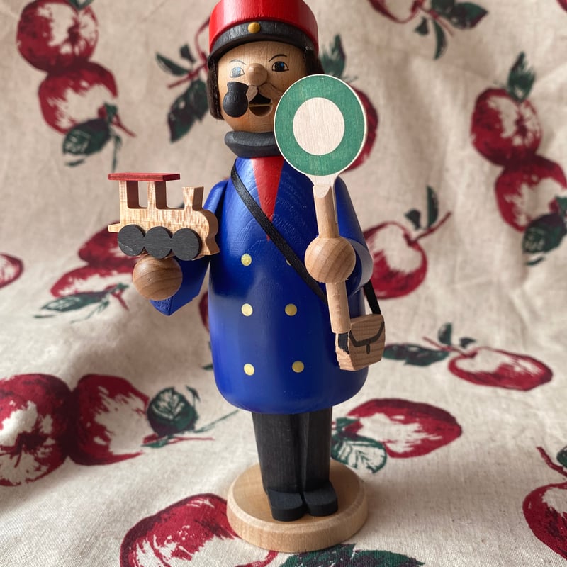 鉄道員 ドイツ クーネルト社 煙だし パイプ人形香炉 駅長 鉄道グッズ