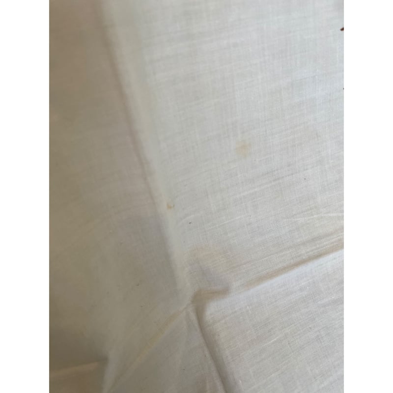 北欧 1930年代 ヴィンテージ 大 刺繍 楕円 ファブリック 花 クロス