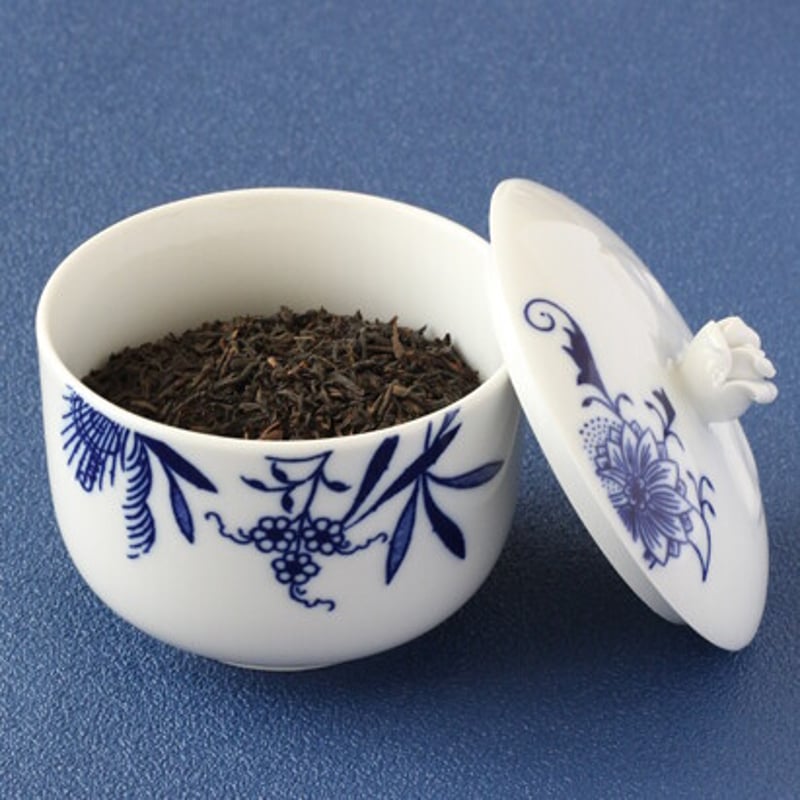 チェコ ブルーオニオン キャニスター 茶碗蒸し 小物入れ ポット チェコ ブルーオニオン キャニスター 茶碗蒸し 小物入れ ポット